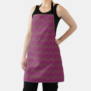 Lebendige psychedelische Paisley-Retro-Swirls der  Schürze