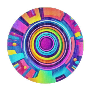 Lebendige psychedelische Vortex-Kunst Schneidebrett