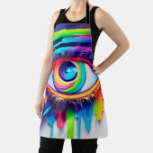 Lebendige Regenbogen-Augen-Kunst Schürze (InSitu)