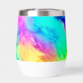 Lebendige Regenbogen Fluffige Felltextur-75201 (Rückseite)