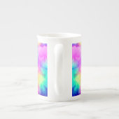 Lebendige Regenbogen Fluffige Felltextur-75201 Porzellantasse (Rückseite)