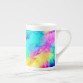 Lebendige Regenbogen Fluffige Felltextur-75201 Porzellantasse (Rechts)