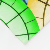 Lebendige Regenbogen-Konzentrische Kreise Fleecedecke (Ecke)