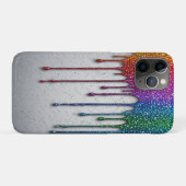 Lebendige Regenbogenfarbe tropft Case-Mate iPhone Hülle (Rückseite (Horizontal))