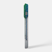 Lebendige Regenbogenfarbe tropft iPhone Hülle (Linke Seite)