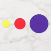 Lebendige Regenbogenfarben Punkte-Party Konfetti (Vorderseiten)