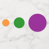 Lebendige Regenbogenfarben Punkte-Party Konfetti (Rückseiten)