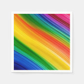Lebendige Regenbogenfarben Serviette (Vorderseite)