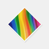 Lebendige Regenbogenfarben Serviette (Ecke)