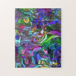 Lebendige, reiche Farben: Wie aus verkettetem Glas Puzzle