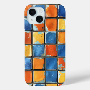 Lebendige Retro-Mosaik-Quadrate-Handyhülle Case-Mate iPhone Hülle