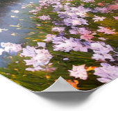 Lebendige Reverie: Blume in Harmonie Poster (Ecke)