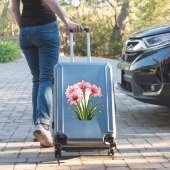 Lebendige rosa Blumen Aufkleber (Koffer Insitu)