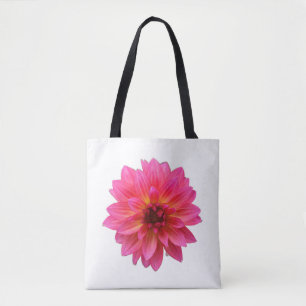Lebendige rosa Dahlie Tasche