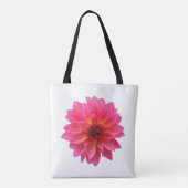 Lebendige rosa Dahlie Tasche (Rückseite)