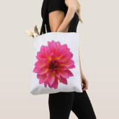 Lebendige rosa Dahlie Tasche (Von Nahem)