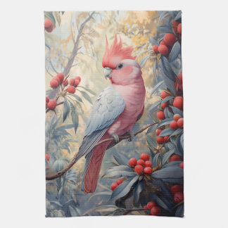 Lebendige Rosa Galah Cockatoo Geschirrtuch