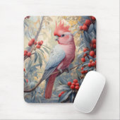 Lebendige Rosa Galah Cockatoo Mousepad (Mit Mouse)