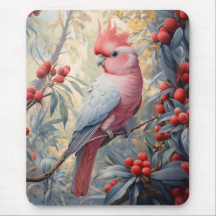 Lebendige Rosa Galah Cockatoo Mousepad
