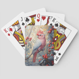 Lebendige Rosa Galah Cockatoo Spielkarten