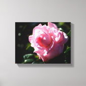 Lebendige rosa Kamelie Blume Leinwanddruck (Vorderseite)