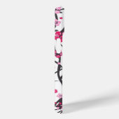 Lebendige rosa Kirschblütenzweig-Muster-Phone Case-Mate iPhone Hülle (Rückseite / Rechts)