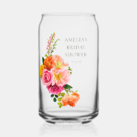 Lebendige rosa Mohnblumen Hochzeitsshower