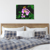 Lebendige rosa Wildblume Leinwanddruck (Insitu (Schlafzimmer))