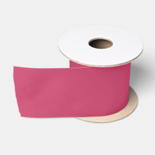 Lebendige Rose Tiefrosa Uni-Farbe #ca3f67 Satinband