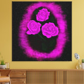 Lebendige Rosen Leinwanddruck (Insitu (Wohnzimmer))