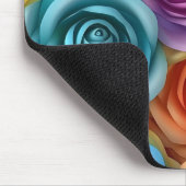 Lebendige Rosen Mousepad (Ecke)