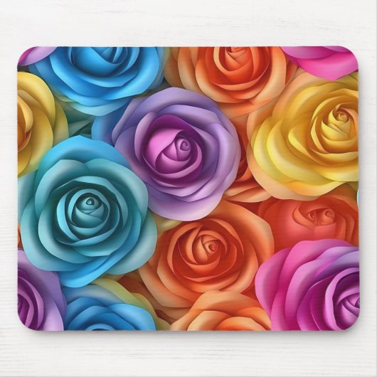 Lebendige Rosen Mousepad (Vorne)
