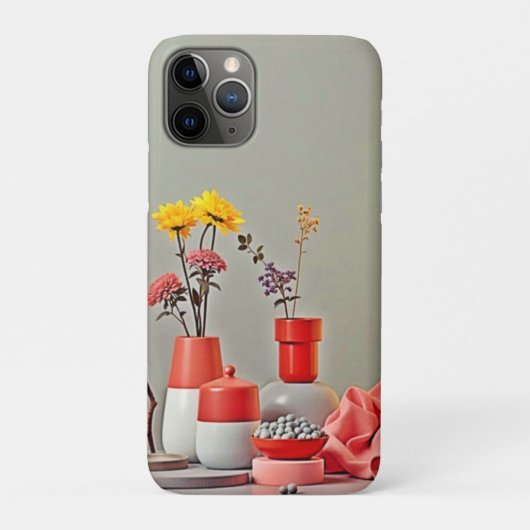 Lebendige Rot-Gelb-Anordnung Design Case-Mate iPhone Hülle (Rückseite)