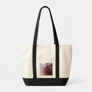 Lebendige rote Blumen-Naturfotografie-Tasche - A Tragetasche