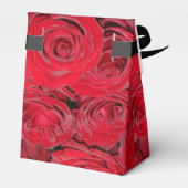 Lebendige rote Rosen Geschenkschachtel (Rückseite)
