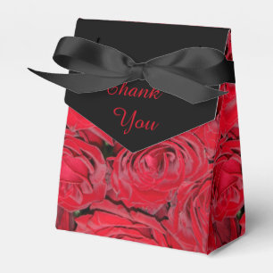 Lebendige rote Rosen Geschenkschachtel