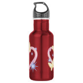 Lebendige rote Wasserflasche mit verzauberter Schm (Rückseite)