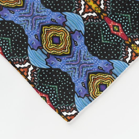 Lebendige Royalty Fleecedecke (Ecke)