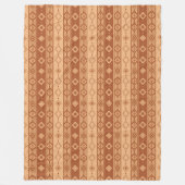 Lebendige Rust-Afrika-Heritage-Wurfdecke-Dekoratio Fleecedecke (Vorderseite)