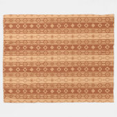Lebendige Rust-Afrika-Heritage-Wurfdecke-Dekoratio Fleecedecke (Vorderseite (Horizontal))