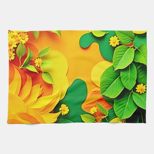 Lebendige Schichtnatur Geschirrtuch (Horizontal)