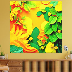 Lebendige Schichtnatur Leinwanddruck