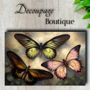 Lebendige Schmetterlings-Kollektion-Decoupage Seidenpapier