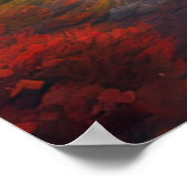 Lebendige Schönheit des Azurblasees Poster (Ecke)