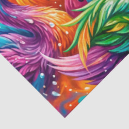 Lebendige Schwan-Traumlandschaft – Psychedelischer Seidenpapier