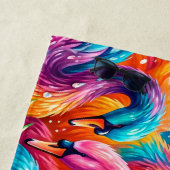 Lebendige Schwan-Traumlandschaft – Psychedelischer Strandtuch (Beispiel)