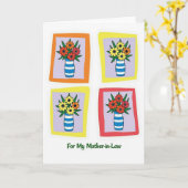 Lebendige Schwiegermutterkarte Karte (Gelbe Blume)