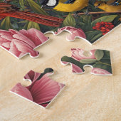 Lebendige Singvögel Herbstblumen Puzzle (Seite)