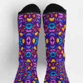 Lebendige Socken mit Kaleidoskop-Design  (Oben)