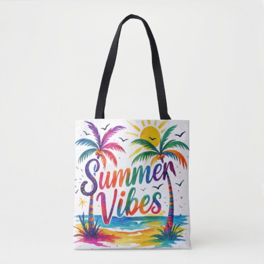 Lebendige Sommerstimmung Tasche (Vorderseite)